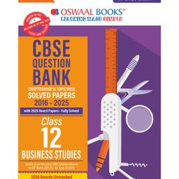 Oswaal CBSE Question Bank Chapterwise and Topicwise SOLVED PAPERS Class 12 Business Studies For Exam 2026-12