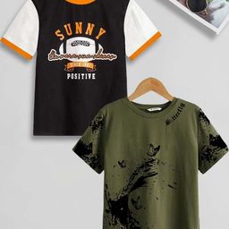 Dagcros Boys Olive Tshirts-image-21