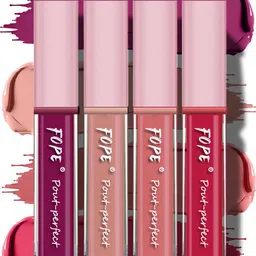 FOPE Pout Perfect Set Of 4 Long Lasting Matte Liquid Lipstick - 4ml Each-01-06-07-08-7