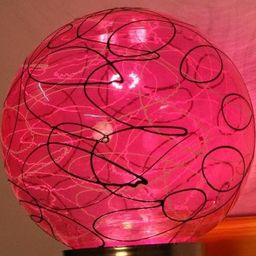 Somil Premium Designer Glass Wall / Night Lamp Elegant & Stylish Dcor Accent for Modern Interiors, color- Pink, Black, White Size- 21.5 X 31 X 25.5 CM-image-20
