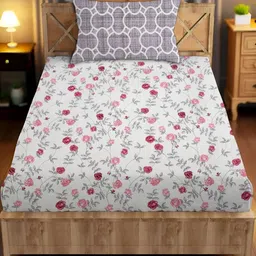 IVAZA Pink Geometric 250 Microfiber Single-image-77