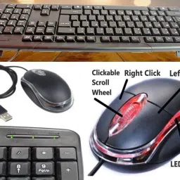 ANJO Keyboard-LED Mouse-Wrist Support Pad-3.0Hub-Cleaner-OTG C&Micro-Ext-LED-Skin Combo Set image 2