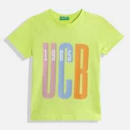 United Colors of Benetton Boys Brand Logo Printed Pure Cotton T-shirt-image-37