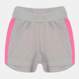 Kiddopanti Kids Grey Solid Shorts-image-30