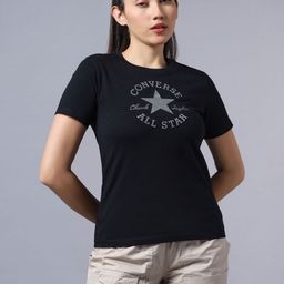 Converse Typography Printed Round Neck Cotton T-shirt-image-9