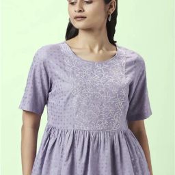 Akkriti by Pantaloons Lilac Embroidered Top-picture-12