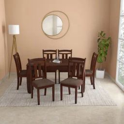 Godrej Interio Pause Brown Wood Dining Chair (Set of 2)-13