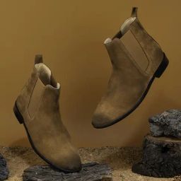 Griffin Men's CORINE TOBACCO Camel Chelsea Boots-image-43