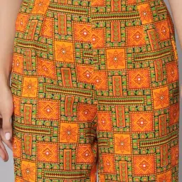 Meeranshi Mustard Printed Co-ord Set image 5