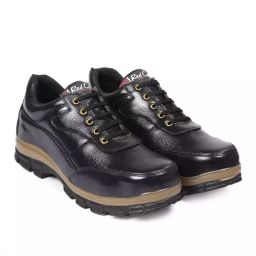 Red Can Steel Toe Safety Shoe Low Ankle Genuine Leather Size UK 9 Black, SGE1165BLK-image-98