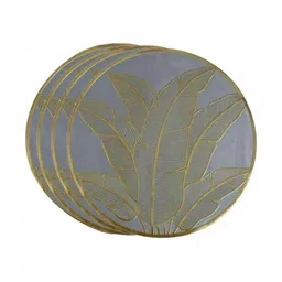 TIED RIBBONS 4Pcs Printed Round Shape Table Placemats-image-24