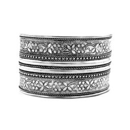 Teejh Silver-Plated Ikshula Stacked Bracelets for Women - Set of 3-42