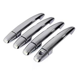 Auto Pearl Door Handle Latch Cover Chrome Finish Compatible For Hyundai I20 (Set of 4)-picture-36