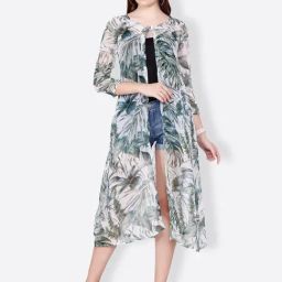 Cation Green Printed Shrug-picture-1