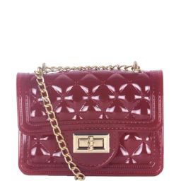London Rag Maroon Quilted Small Sling Handbag-image-68