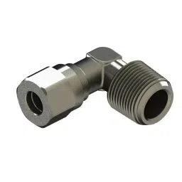 RS PRO 69280 Series Elbow Fitting, BSP 1/8 Male to Push In 8 mm, Threaded-to-Tube Connection Style, 2312729-25