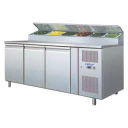 Celfrost Refrigerated Prep Counter Triple Door 650 L 3 Shelves, PS 322-14