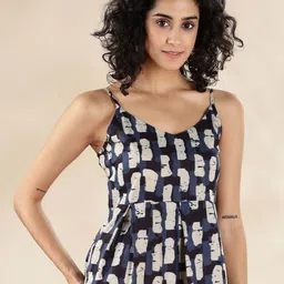 Anouk Rustic Print Ethnic Peplum Crop Top image 5