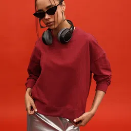 glitchez Everyday Utility Drop-Shoulder Oversized Sweatshirt-1