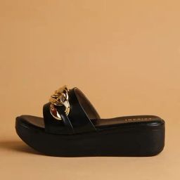 Eridani Women's Antara Black Wedges-picture-35