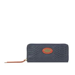 Hidesign Blue Casual Leather Zip-Around Wallet for Women-picture-41