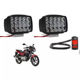 Cartronics 15  LED Fog Light With On/Off Switch  for Bajaj Pulsar 180  (Set of 2 Pcs)-32