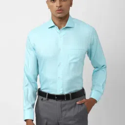 Van Heusen Blue Regular Fit Shirt-image-28