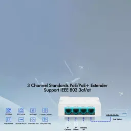 Shield Plus PoE Extender Switch 1 Input To 3 Input image 2