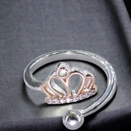 Taraash 92.5 Sterling Silver Adjustable Tiara Casual Ring for Women-image-54