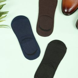 Teakwood Leathers Men Pack Of 3 Pure Cotton Shoe Liner Socks-picture-26