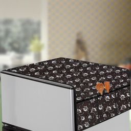 The Furnishing Tree Brown Printed Refrigerator Cover-picture-44