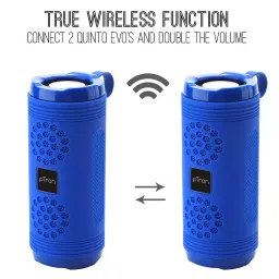 Ptron Quinto Evo 8W Wireless Speaker with Built-in Mic (Blue) image 5