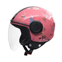 Studds URBAN SUPER D2 DECOR PINK (600 mm) X Large Open Face Helmet, D2 PINK-picture-45