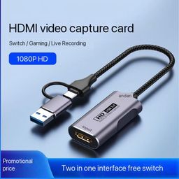 Etzin Video Capture Card, 4K HDMI to USB C 3.0 Capture Card, 1080P 60FPS Video Capture Device, for Streaming, Teaching,Gaming, Video conferencing or Live Broadcasting (Real USB 3.0) EPL-1023HVC image 2