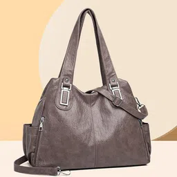DressBerry Structured Shoulder Bag With Detachable Sling Strap-4