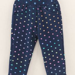 Little Kangaroos Full Length Leggings Polka Dot - Blue-image-82