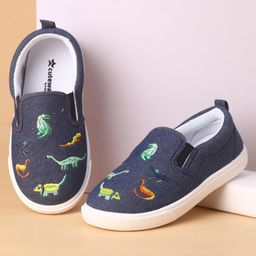 Cute Walk by Babyhug Slip On Casual Shoes with Dino Embroidered - Blue-picture-28