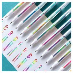 SANJARY Rainbow Neon Color Pen Set,Glitter,Metallic&Neon Pen Set For Kids pack of 12 multicolors-image-13