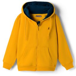 Pine Kids Knit Full Sleeves Solid Color Hooded SweatJacket with Kangaroo Pocket - Yellow-picture-47