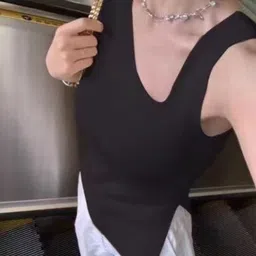 KPOP Women V-Neck Sleeveless Top-picture-43