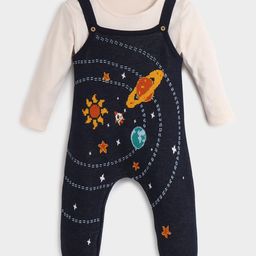 Somersault Infants Printed Dungarees with Tshirt-image-49