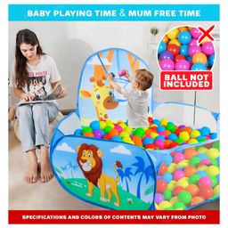Fiddlerz Jungle Panda Ball Pool Play Tent Large Foldable Pop-Up Indoor Outdoor Ball Pit with Colorful Design Safe and Durable Fun Activity Playhouse (Balls Not Included) image 4
