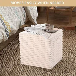 Kuber Industries White 2 Pieces Self Design Multi-Utility Organisers image 5