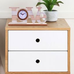Archies White Quirky Solid Analogue Table Clock-image-76
