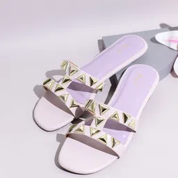 Inc 5 Women Ethnic Open Toe Flats with Bows-picture-52