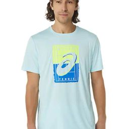Asics Aquamarine Regular Fit Printed Sports T-Shirt-image-89