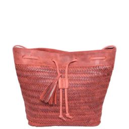 SASSORA Red Textured Medium Sling Handbag-25
