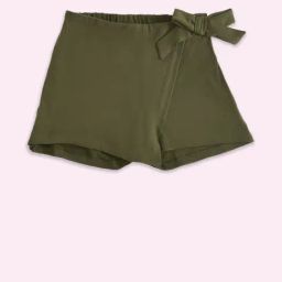 Pantaloons Junior Olive Cotton Regular Fit Skirt-image-62