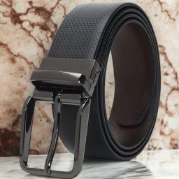 Crusset Black Formal Belt for Men-7