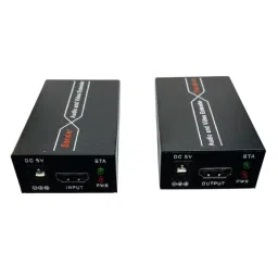 MakWorld Audio and Video Extender 60 m Signal Range 1920x1080 Pixel Supported Resolution , Black image 2